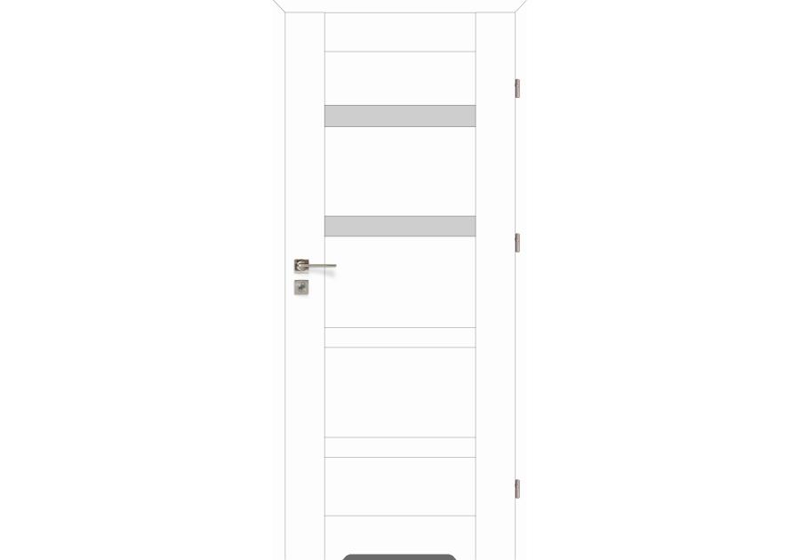 Zdjęcie: Drzwi wewnętrzne FF Prix 30, 80 cm prawe białe VOSTER
